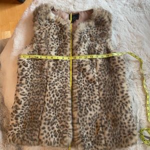 Leopard Faux Fur Vest